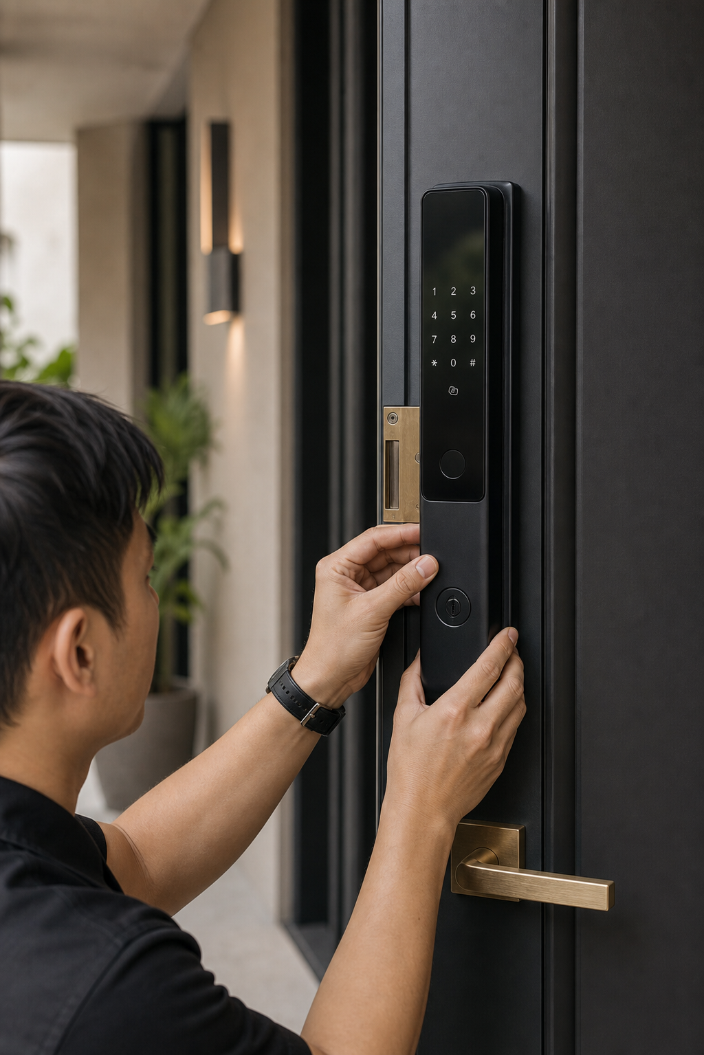 Smart lock installation