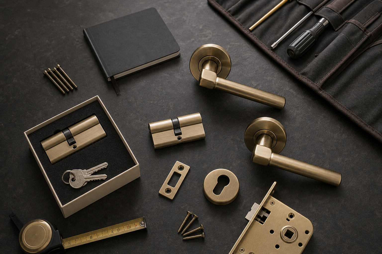 Organized locksmith replacement hardware